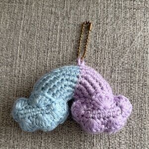 Crochet Cloud Keychain/Bag Charm